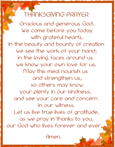 Thanksgiving Prayer With Border and Leaves_Big